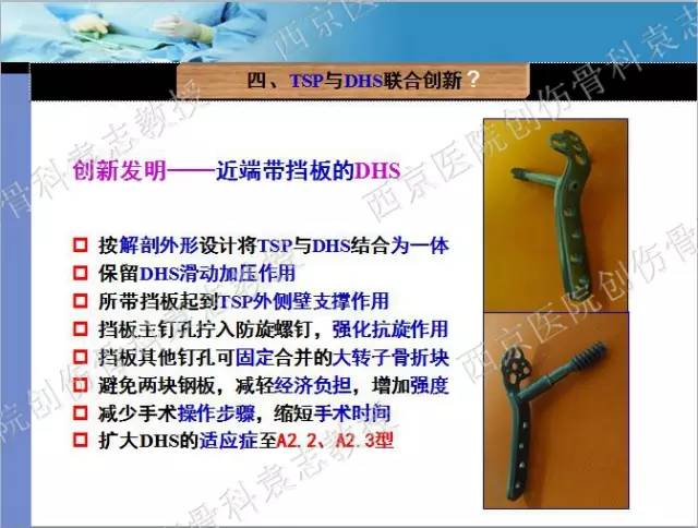 学术分享动力髋钉板dhs联合保护钢板tsp治疗股骨转子间骨折